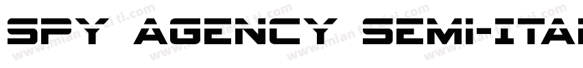 Spy Agency Semi-Ital字体转换
